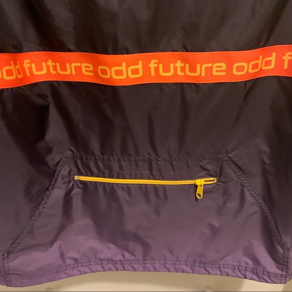 Odd Future Ombre Black & Purple Anorak Jacket Windbreaker Sz: S - Picture 4 of 5